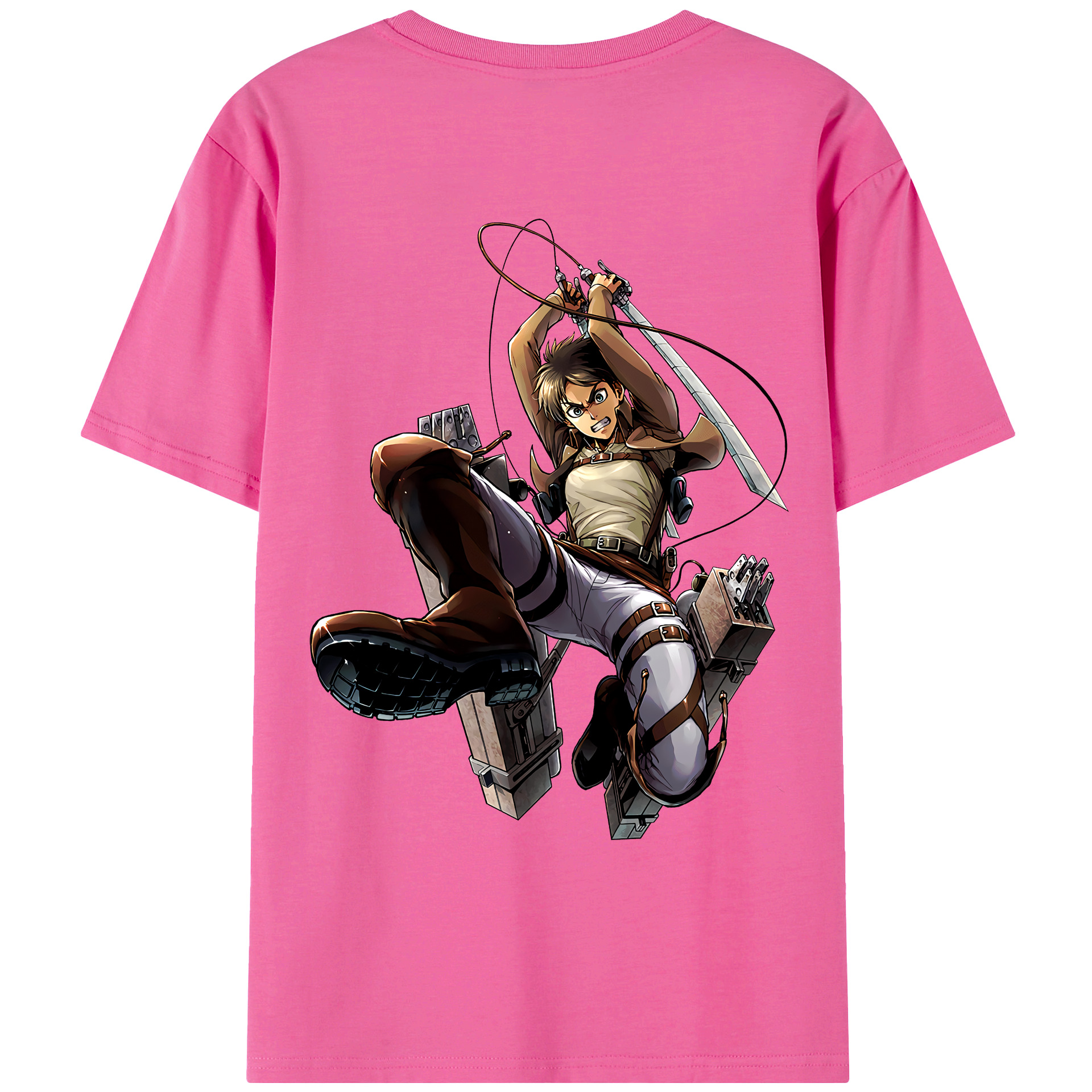 （画像用） 進撃の巨人 エレン･イェーガー Attack on Titan Eren Jäger レディース半袖Tシャツ(バックプリント)